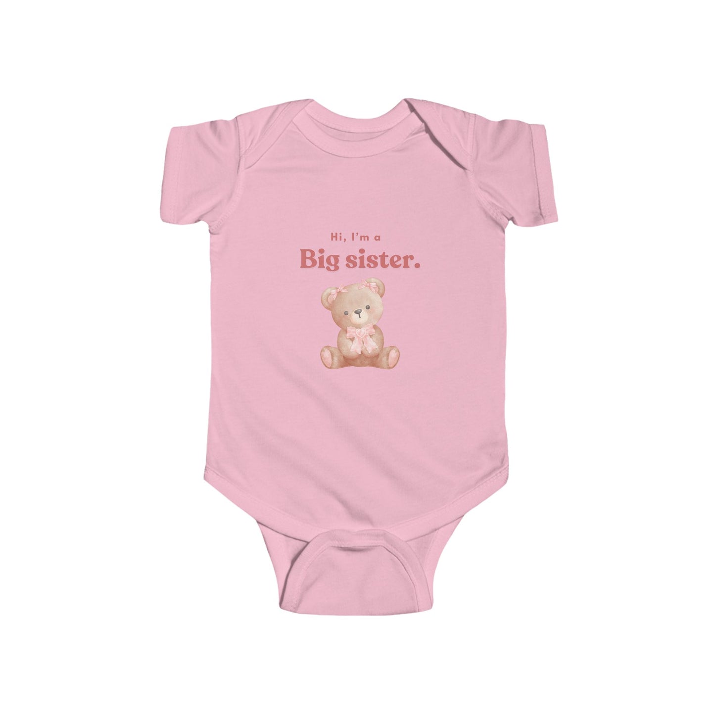 Big Sister Baby Bodysuit - Cute Infant Outfit for New Siblings