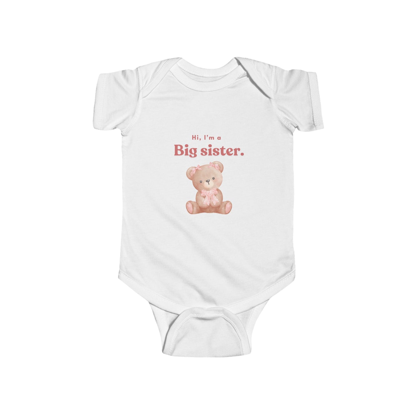 Big Sister Baby Bodysuit - Cute Infant Outfit for New Siblings