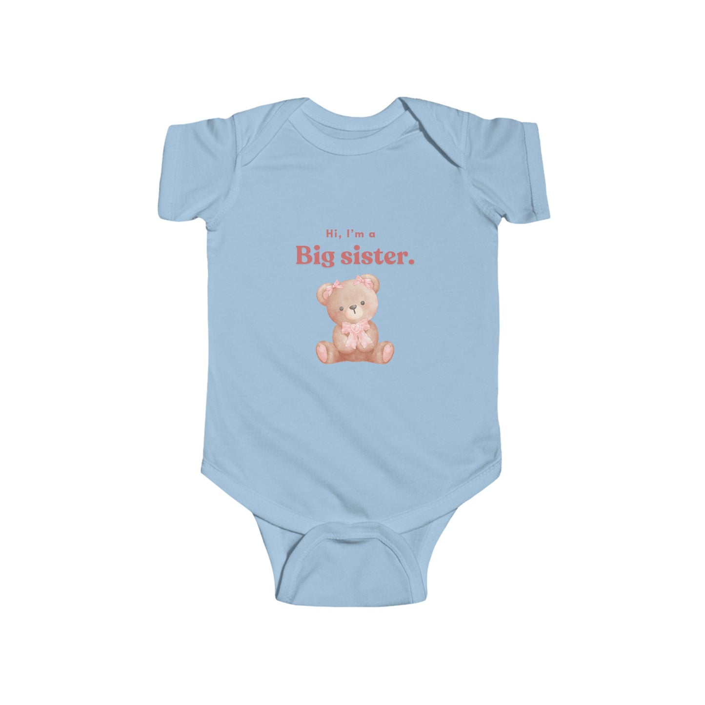 Big Sister Baby Bodysuit - Cute Infant Outfit for New Siblings
