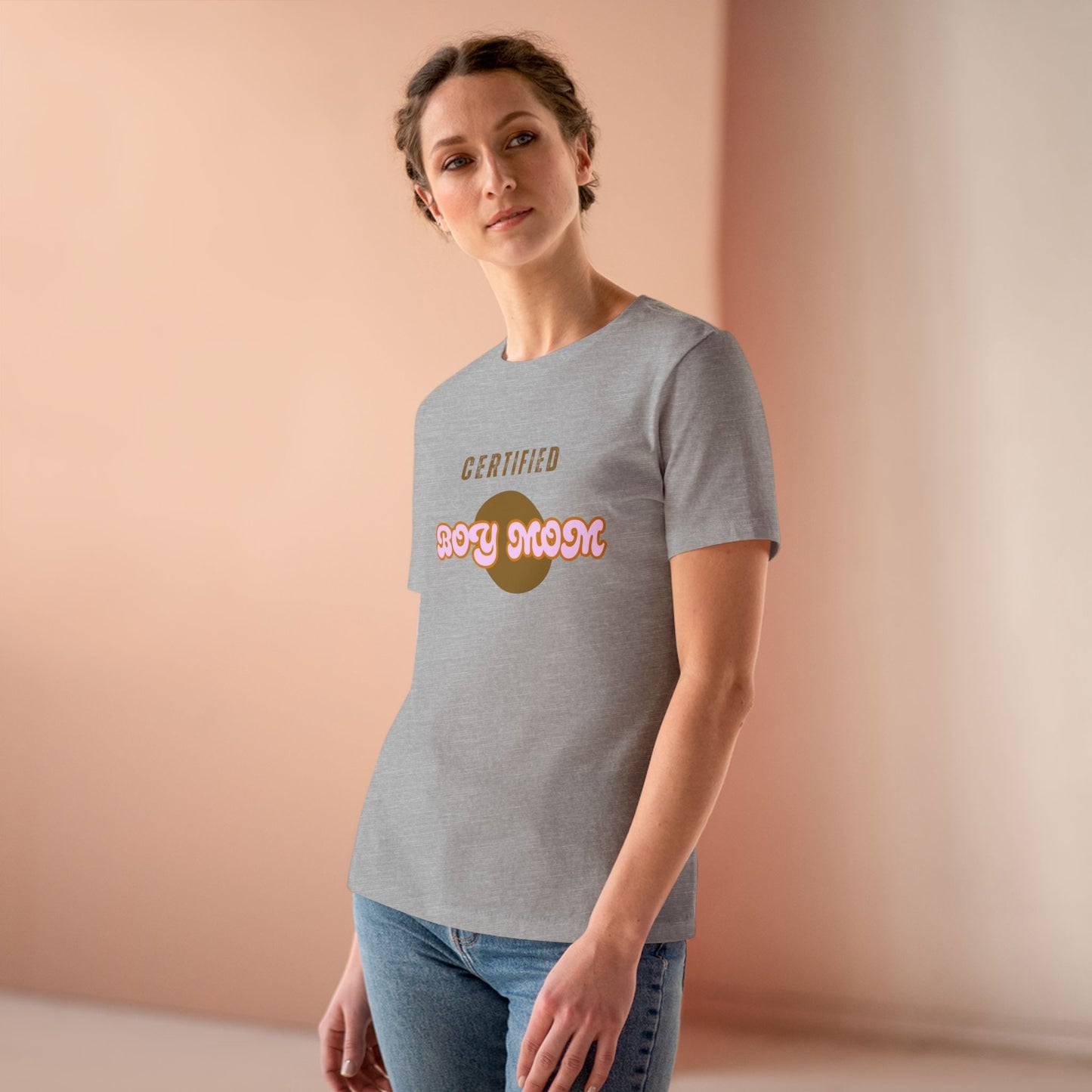 Certified Boy Mom Cotton Tee - Stylish Women's T-Shirt for Everyday Comfort