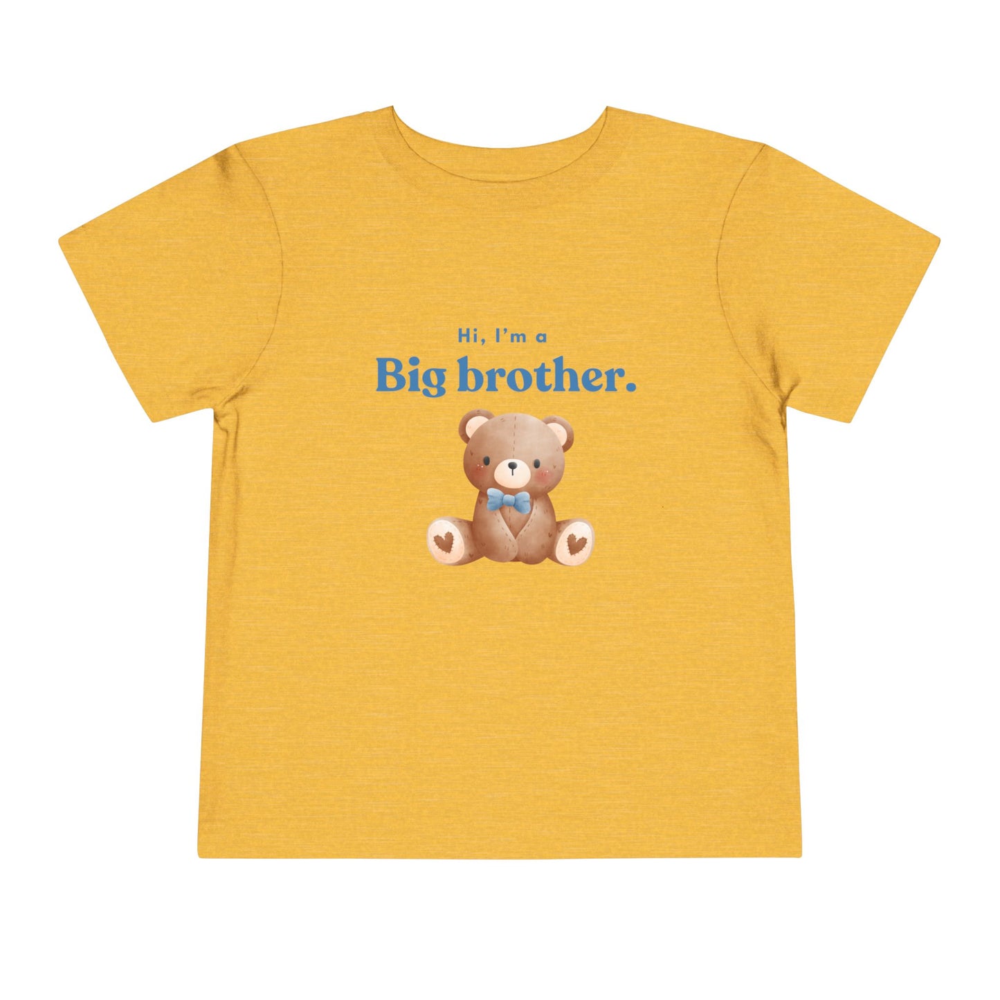 Big Brother Toddler Tee - Cute Bear Design for Celebrating New Siblings