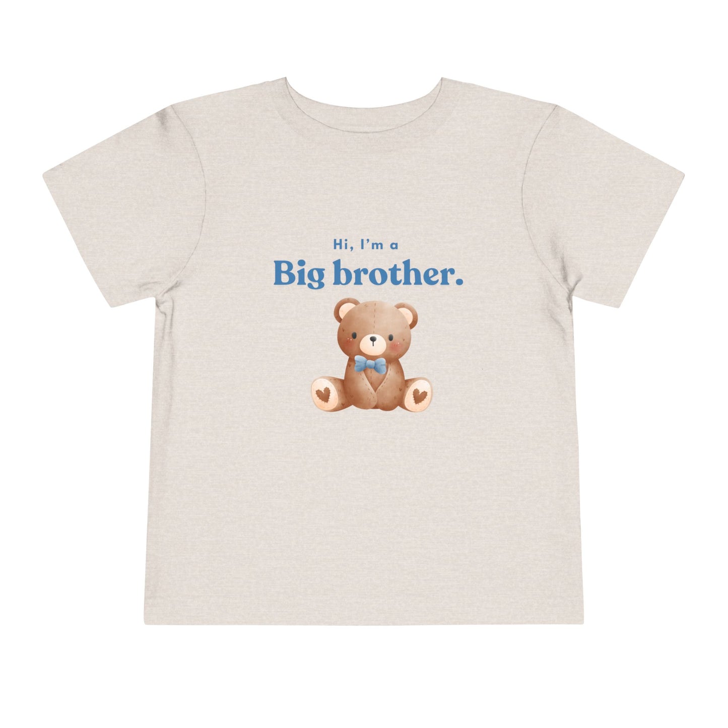 Big Brother Toddler Tee - Cute Bear Design for Celebrating New Siblings