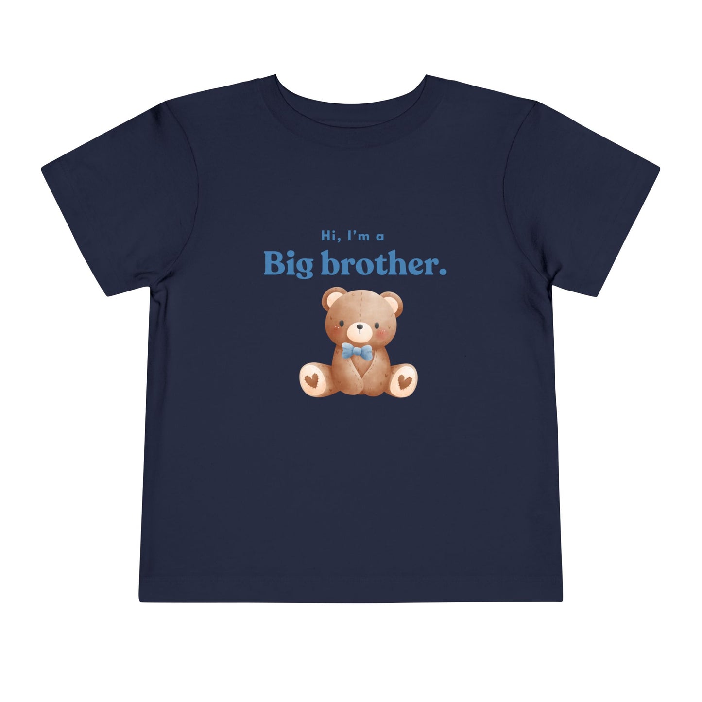 Big Brother Toddler Tee - Cute Bear Design for Celebrating New Siblings