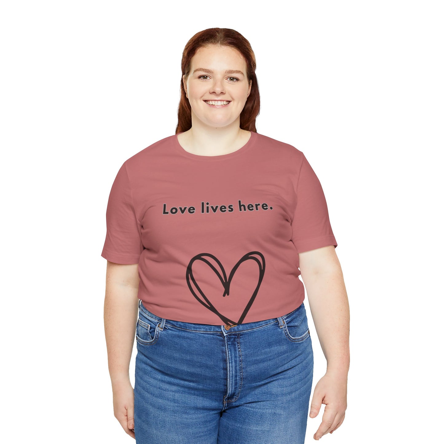 Love Lives Here - Unisex Jersey Short Sleeve Tee