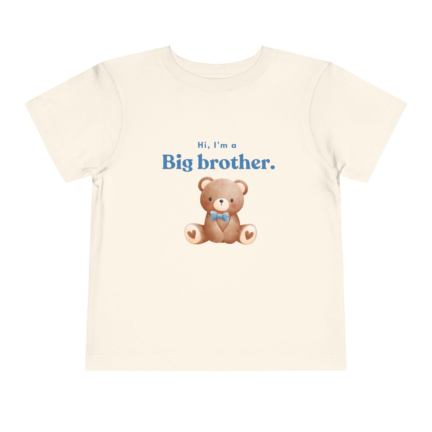 Big Brother Toddler Tee - Cute Bear Design for Celebrating New Siblings