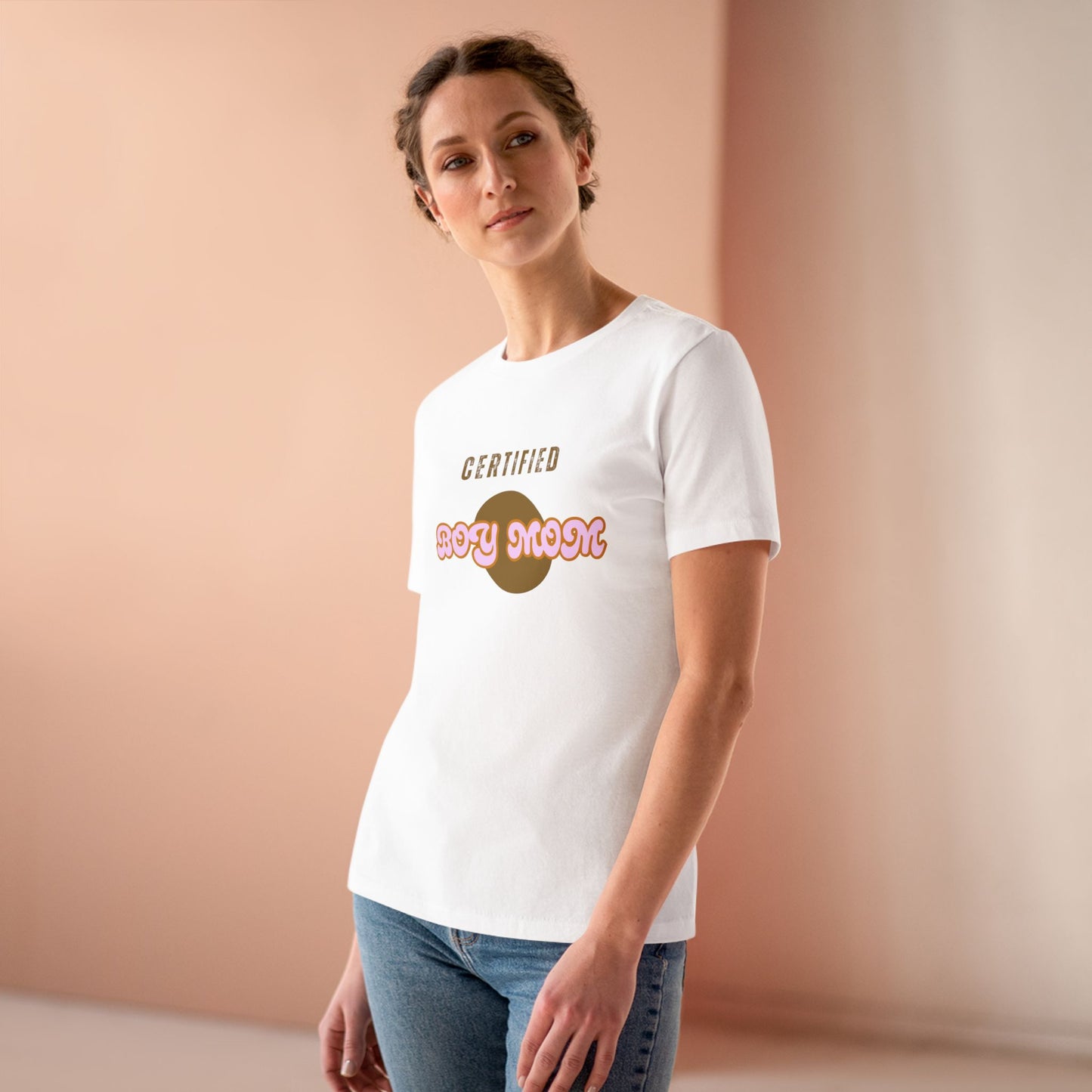 Certified Boy Mom Cotton Tee - Stylish Women's T-Shirt for Everyday Comfort