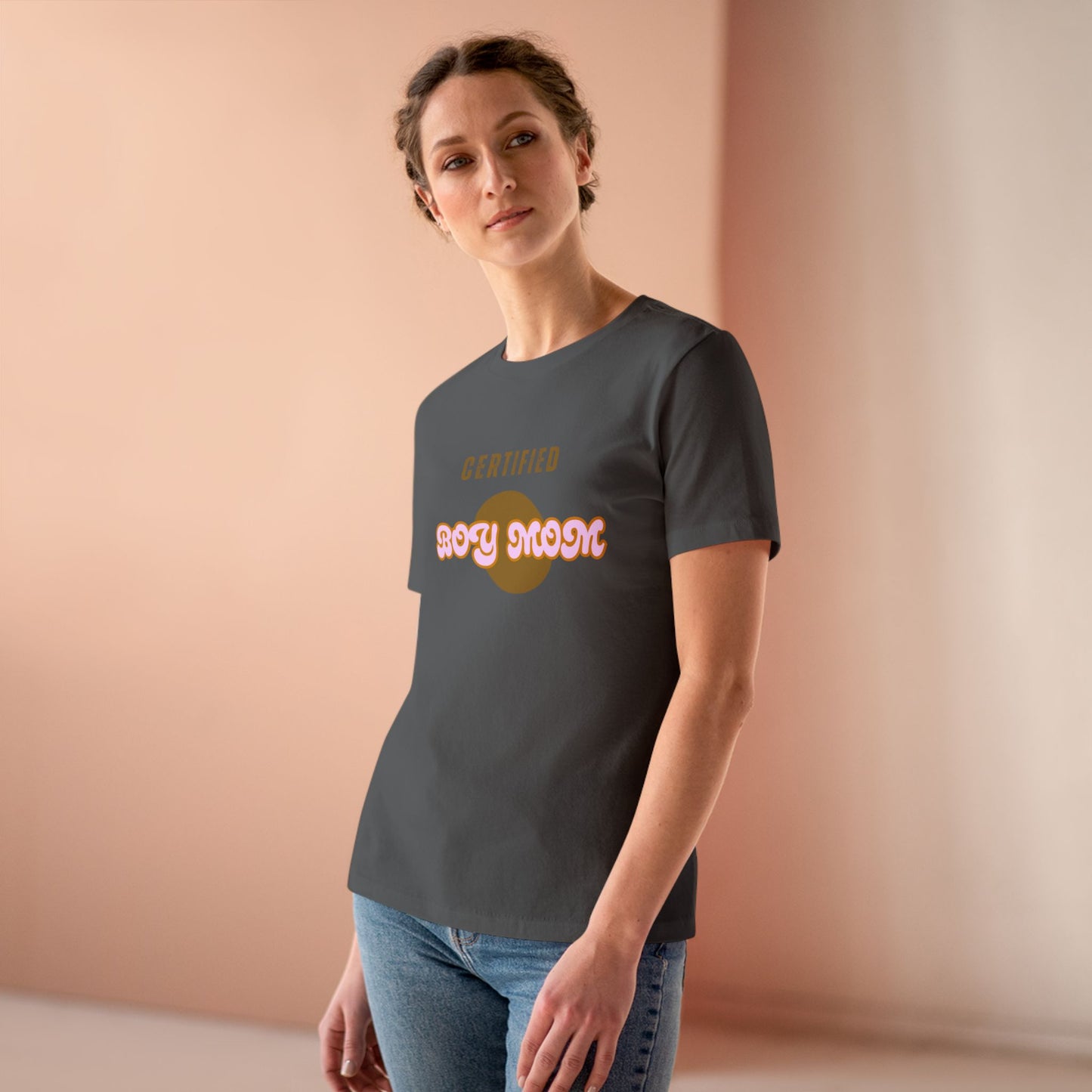 Certified Boy Mom Cotton Tee - Stylish Women's T-Shirt for Everyday Comfort