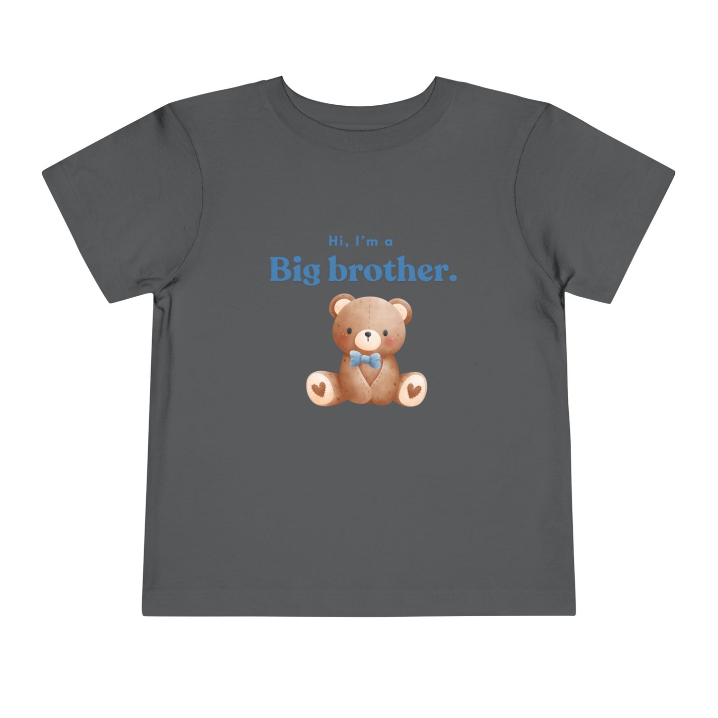 Big Brother Toddler Tee - Cute Bear Design for Celebrating New Siblings