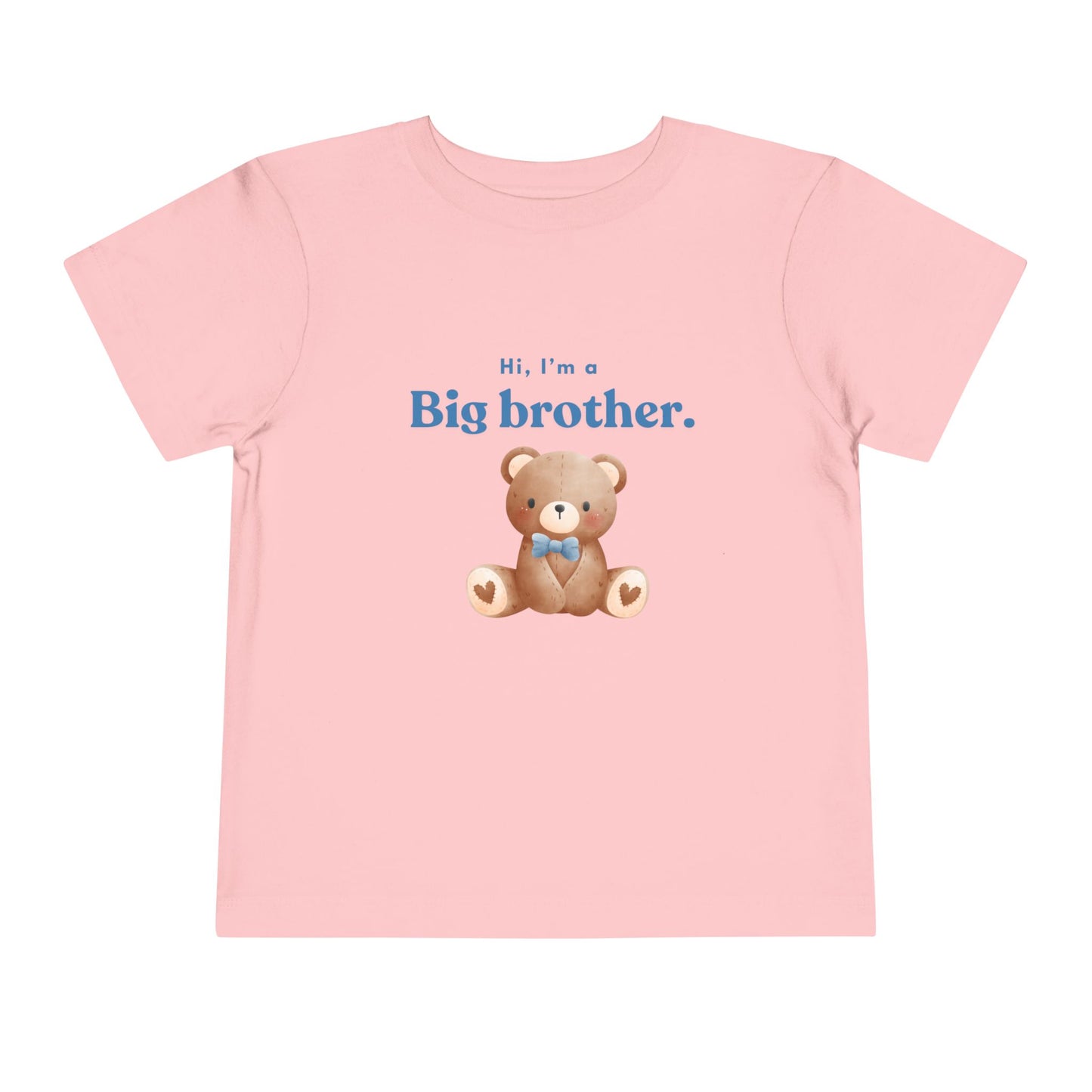 Big Brother Toddler Tee - Cute Bear Design for Celebrating New Siblings