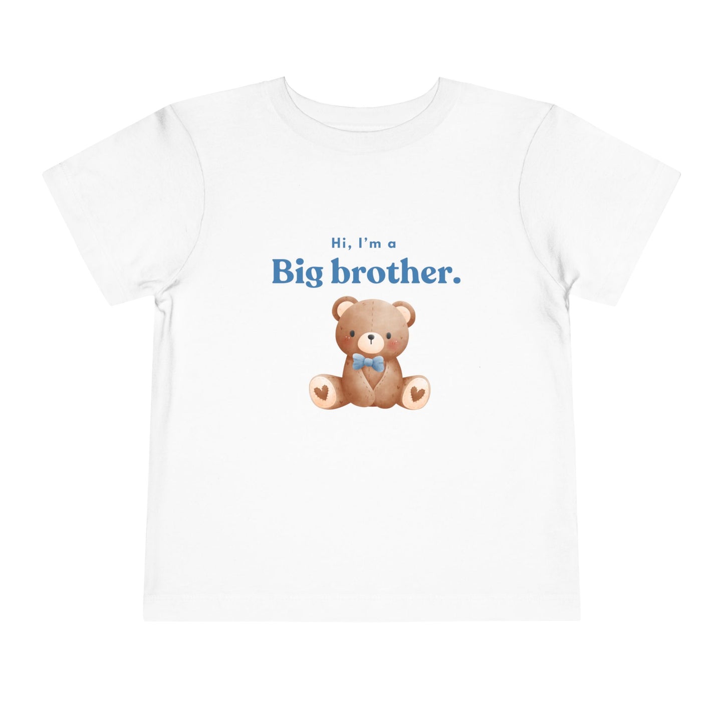 Big Brother Toddler Tee - Cute Bear Design for Celebrating New Siblings