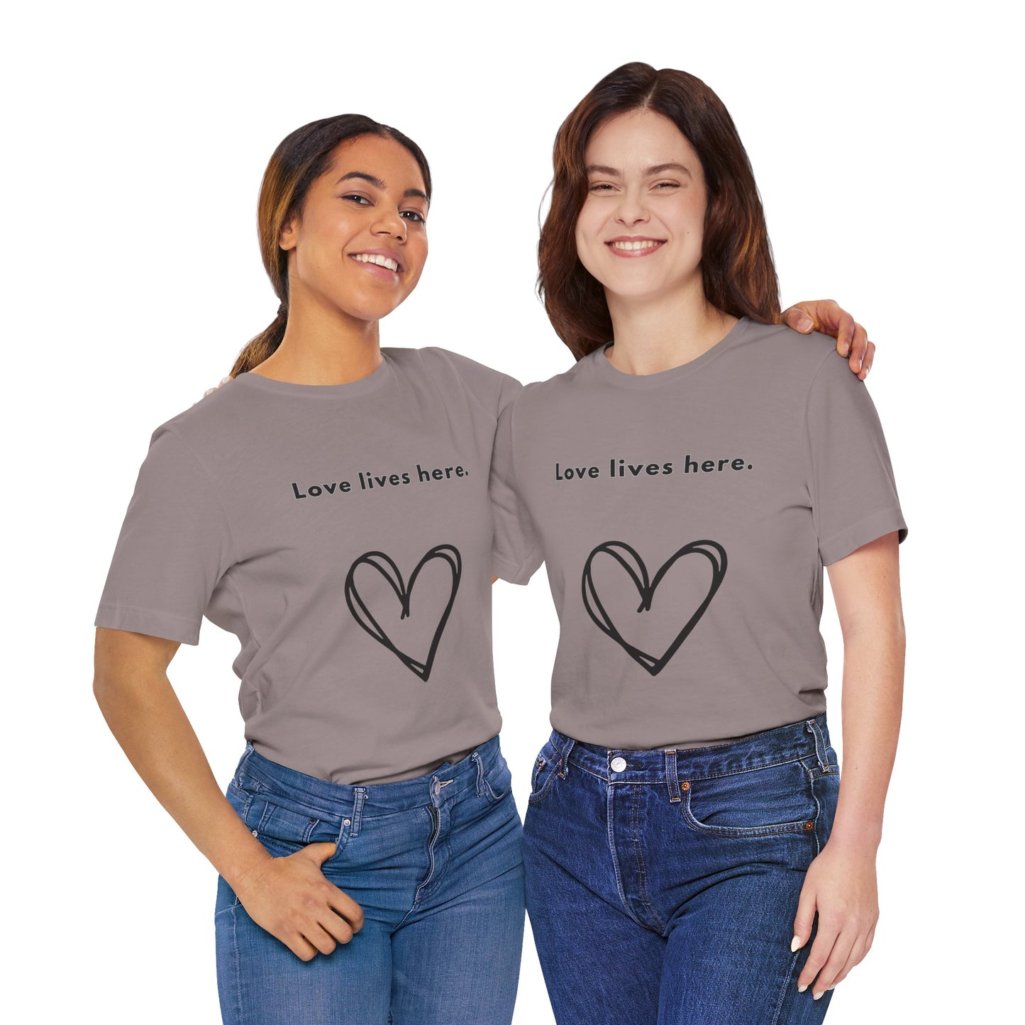Love Lives Here - Unisex Jersey Short Sleeve Tee