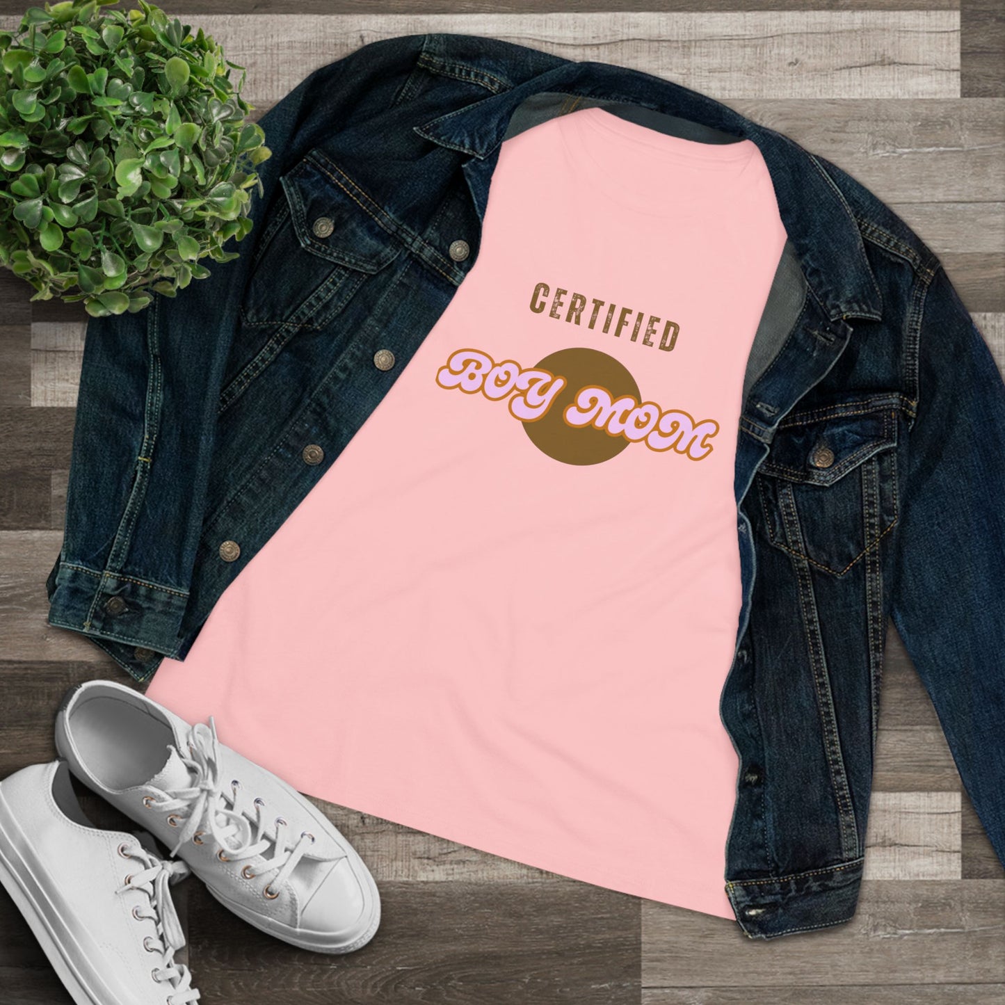 Certified Boy Mom Cotton Tee - Stylish Women's T-Shirt for Everyday Comfort