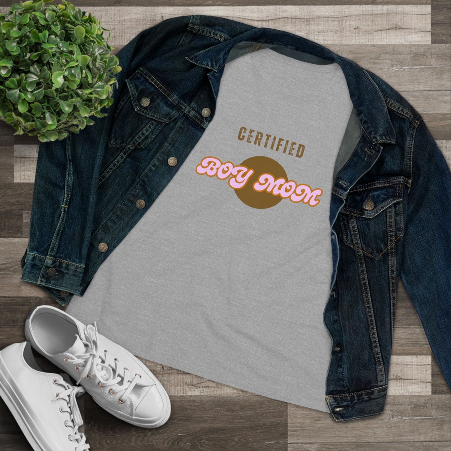 Certified Boy Mom Cotton Tee - Stylish Women's T-Shirt for Everyday Comfort
